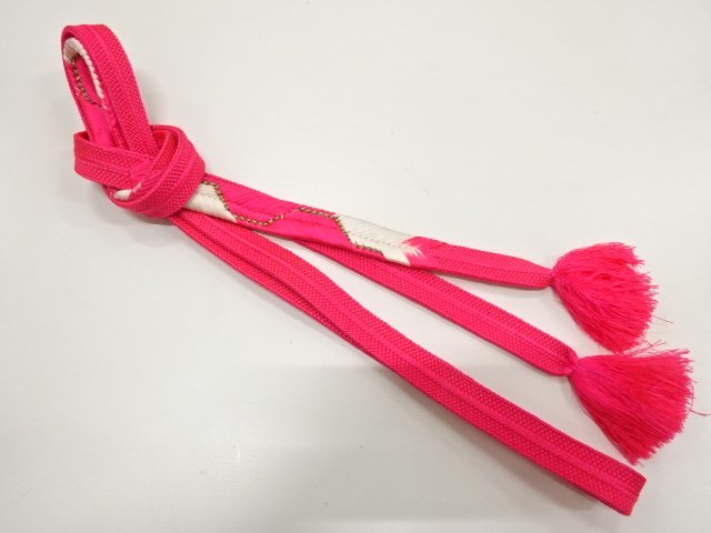 JAPANESE KIMONO / HAND-TIED OBIJIME
